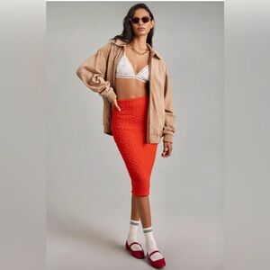 Anthropologie Puckered Pencil Skirt